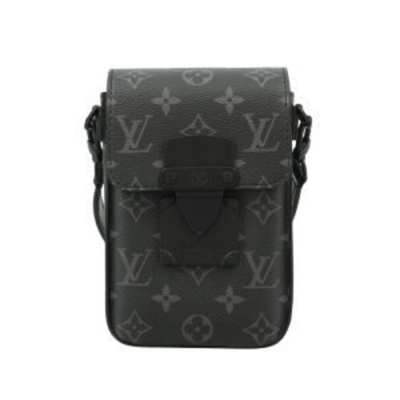 Louis Vuitton Lock Vertical Wearable Wallet Shoulder Bag Black - Picture 1 of 8